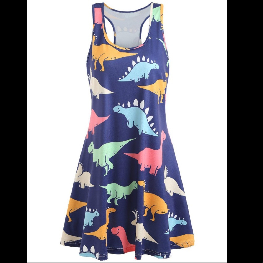 Dresslily Dinosaur Dress, Size 10, New Without Tags